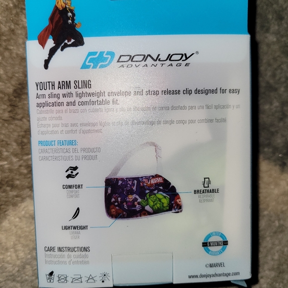 DonJoy Avengers Adjustable Arm Sling with Release Clip New - Picture 4 of 7